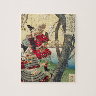Tsukioka Yoshitoshi - Yoshitsune and Benkei Jigsaw Puzzle