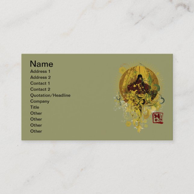 Tsukuyomi Business Card (Front)