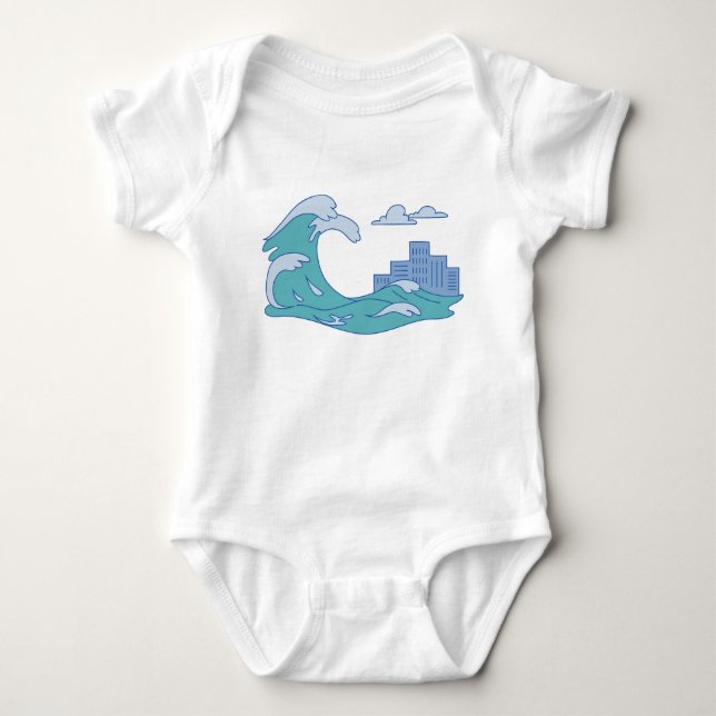 Tsunami Baby Bodysuit (Front)