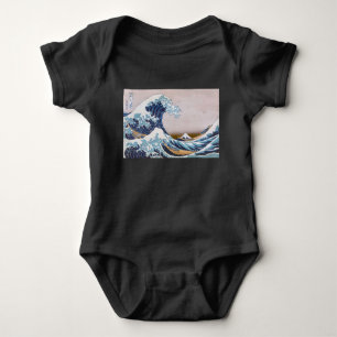 Tsunami Great Wave off Kanagawa Japan by Hokusai Baby Bodysuit