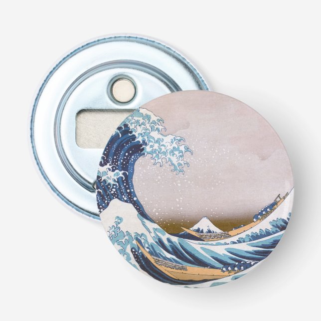 Tsunami Great Wave off Kanagawa Japan by Hokusai Bottle Opener (Front)