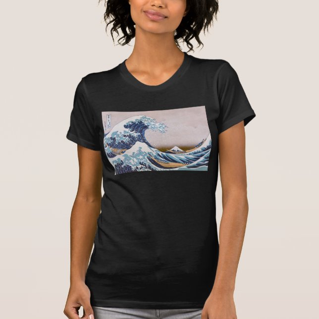 Tsunami Great Wave off Kanagawa Japan by Hokusai T-Shirt (Front)