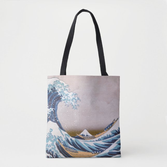 Tsunami Great Wave off Kanagawa Japan by Hokusai Tote Bag (Front)