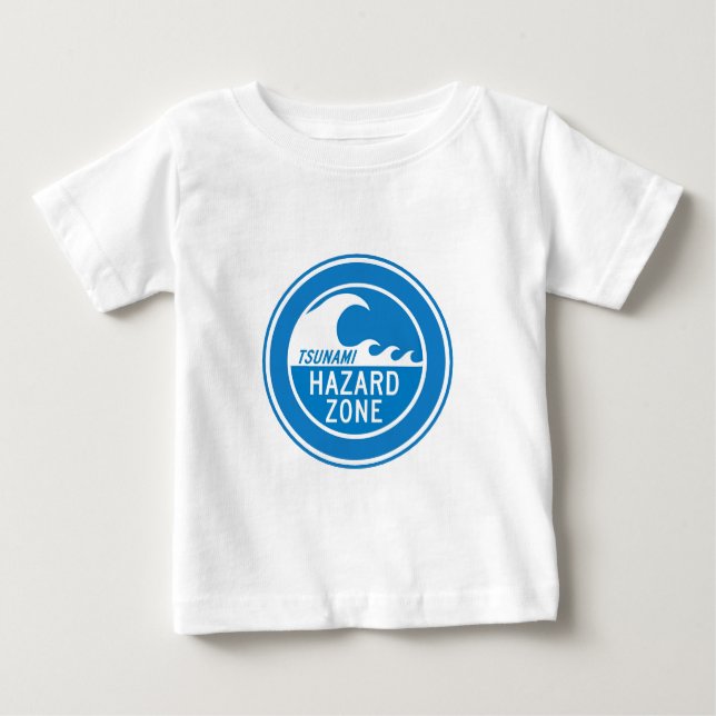 TSUNAMI HAZARD ZONE BABY T-Shirt (Front)