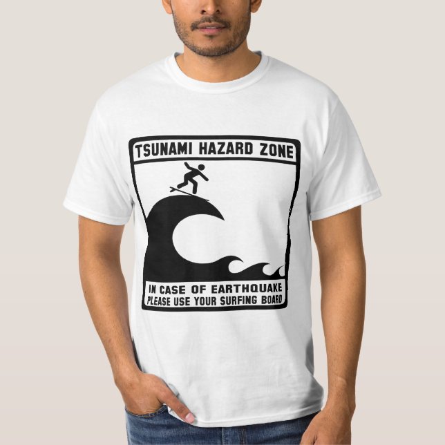 Tsunami Hazard Zone T-Shirt (Front)