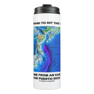 Tsunami Puerto Rico Trench Plate Tectonics Earth Thermal Tumbler