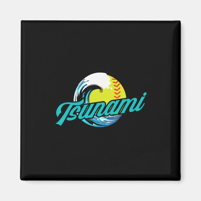 Tsunami Softll  Magnet (Front)