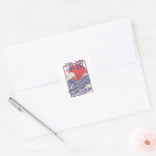 Tsunami Square Sticker