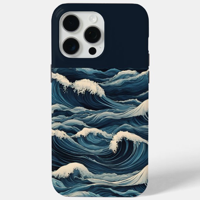 Tsunami Waves Case-Mate iPhone Case (Back)