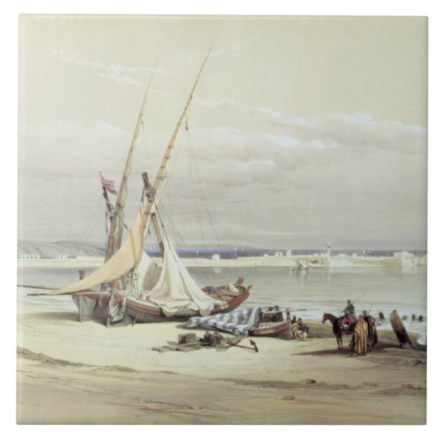 Tsur, ancient Tyre, April 27th 1839, plate 69 from Tile (Front)