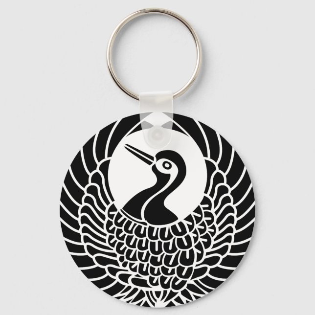 Tsuru-mon Key Ring (Front)