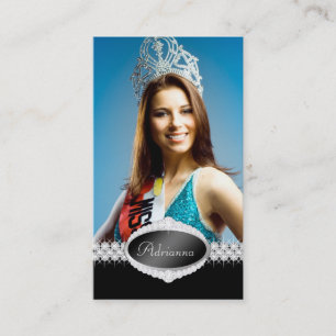 TT-Diamond Bliss Beauty Pageant Photo Card