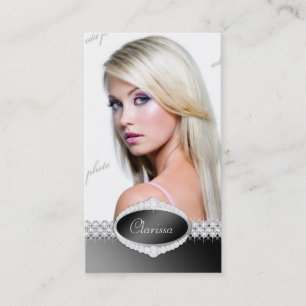 TT-Diamond Bliss Black F Beauty Pageant Photo Card