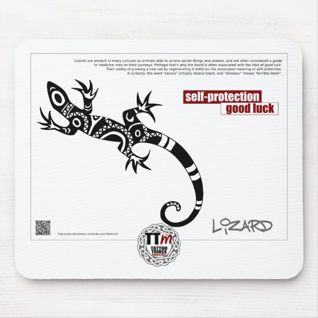 TT Meanings - LIZARD Mouse Pad (Front)