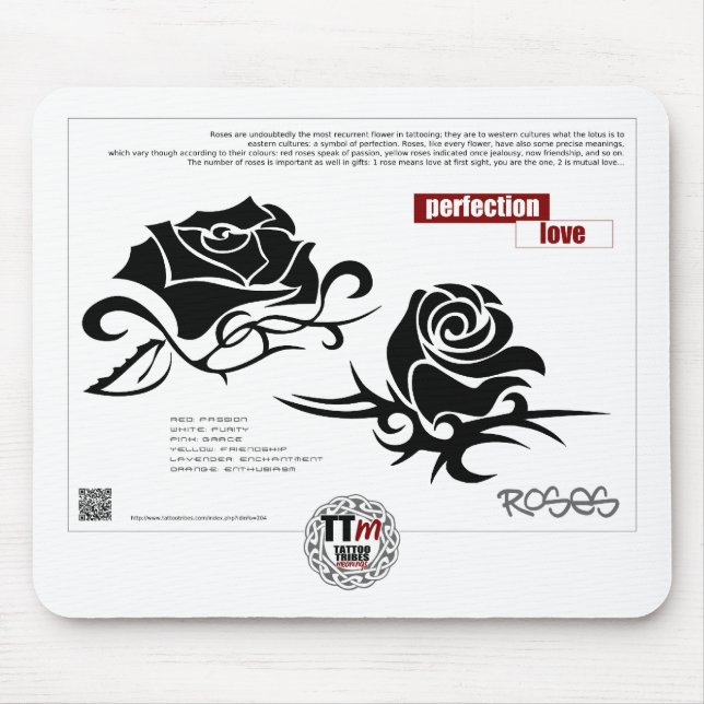 TT Meanings - ROSES Mouse Pad (Front)