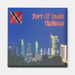 TT - Trinidad and Tobago - Port of Spain Night Sky Magnet