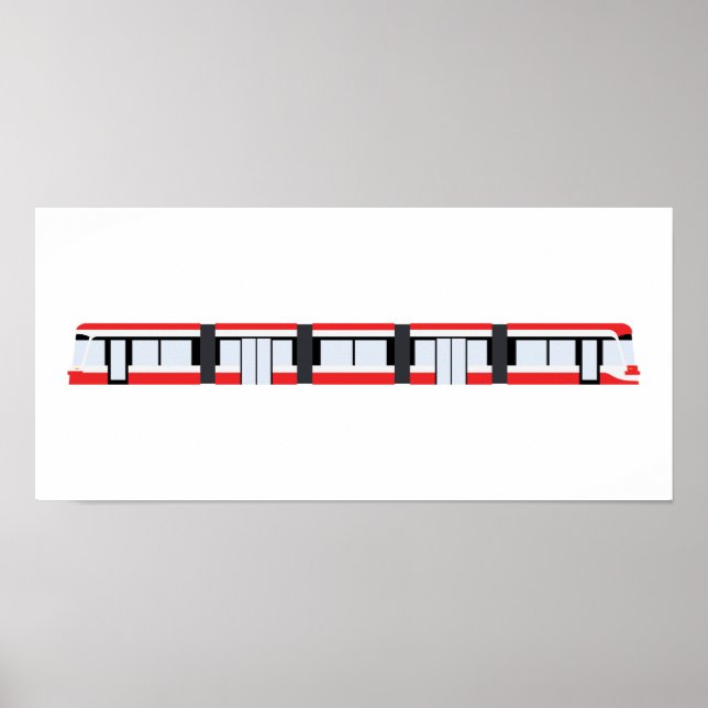 TTC New Streetcar Poster (fits IKEA RIBBA frame) (Front)