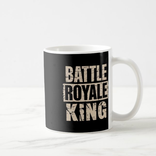 Ttle Royale King Distressed Gamer  Coffee Mug (Right)