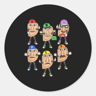 Ttsburgh Erogies Funny Meme Classic Round Sticker