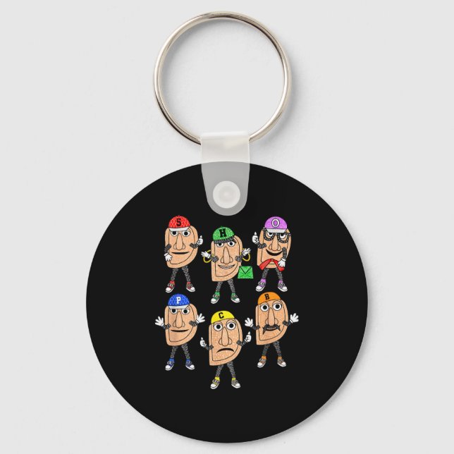 Ttsburgh Erogies Funny Meme  Key Ring (Front)