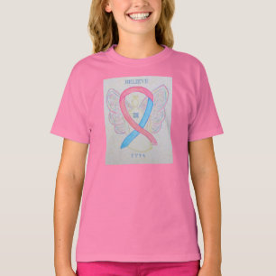 TTTS Pink/Blue Awareness Ribbon Angel Custom Shirt