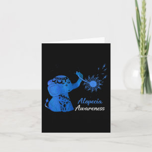Tu Alopecia Awareness Month Costume Dandelion Elep Card