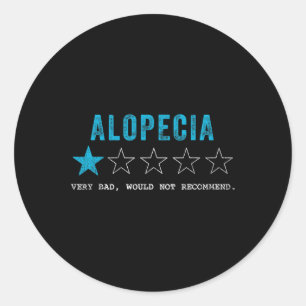Tu Alopecia Awareness Month Costume Ribbon Gift Fa Classic Round Sticker