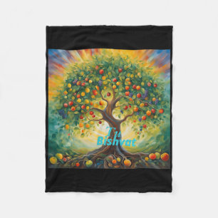 Tu Bishvat Happy New Year For Trees  Fleece Blanket