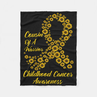 Tu Childhood Cancer Awareness Month Costume Cousin Fleece Blanket