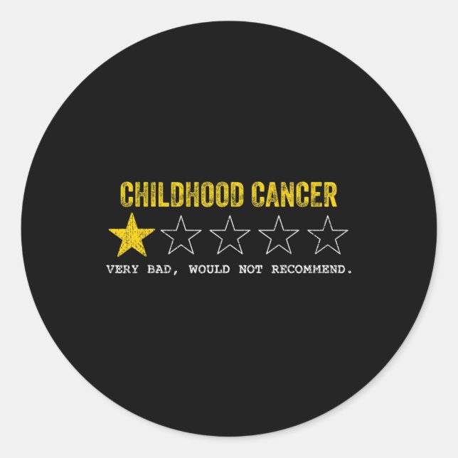 Tu Childhood Cancer Awareness Month Costume Ribbon Classic Round Sticker (Front)