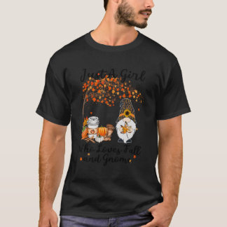 Tu Just A Who Loves Fall And Gnome Thanksgiving T-Shirt