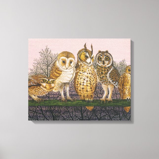 Tu-whit Tu-whooing Canvas Print (Front)