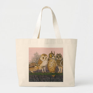 Tu-whit Tu-whooing Large Tote Bag