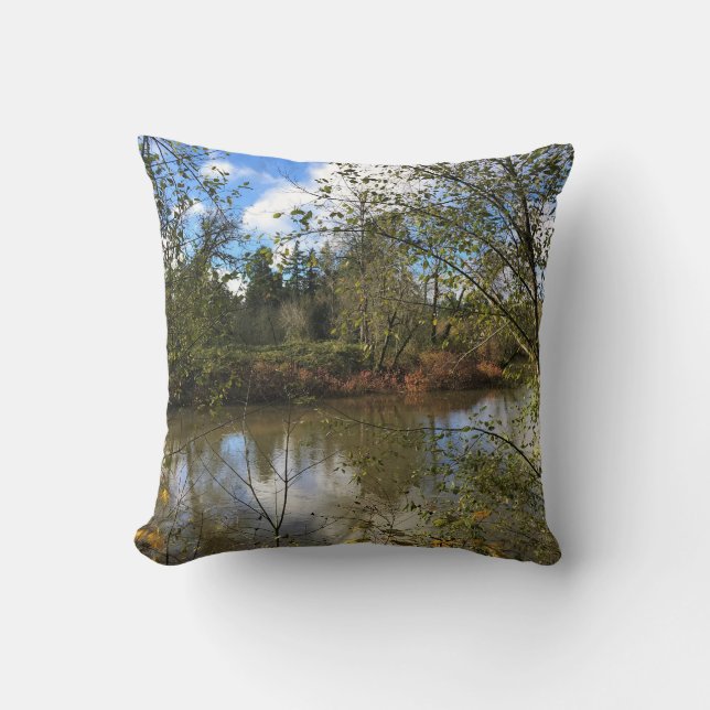 Tualatin River, Oregon Cushion (Front)