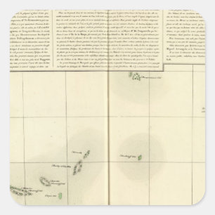 Tuamotu Islands Oceania no 43 Square Sticker