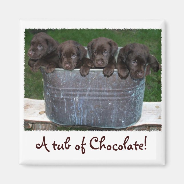 Tub of Chocolate magnet (Front)
