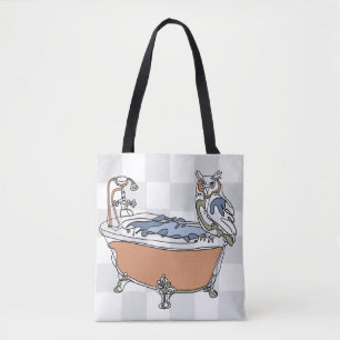 Tub With Owl Tote Bag