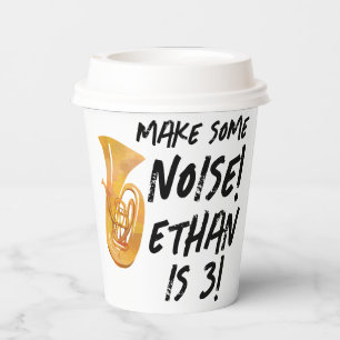 Tuba Birthday Party Paper Cups - Music Birthday