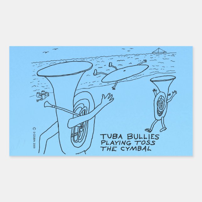 Tuba Bullies Rectangular Sticker (Front)
