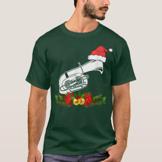 Tuba Christmas Pyjamas Music Instrument  T-Shirt