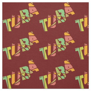 Tuba Cracked Text Fabric