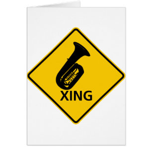 Tuba Crossing Highway Sign