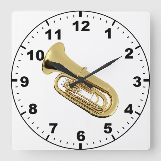 "Tuba" design wall clocks (Front)