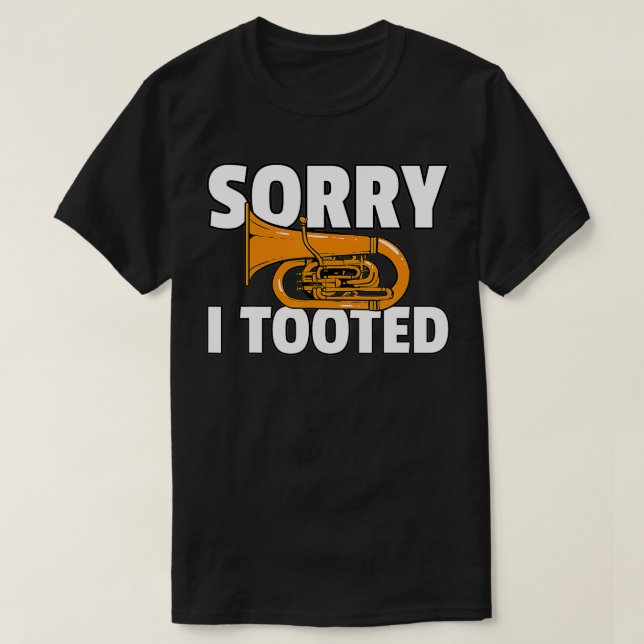 Tuba Funny Brass Instrument Player  T-Shirt (Design Front)