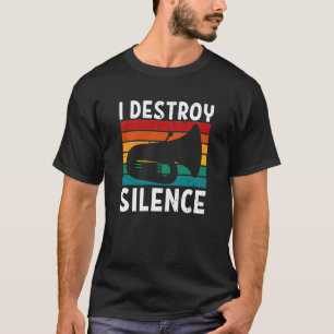 Tuba - I Destroy Silence Tuba Player T-Shirt