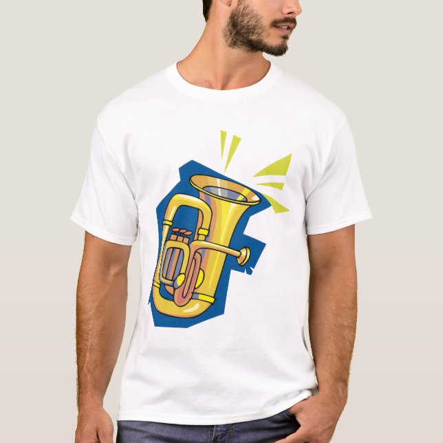 Tuba Instrument Mens T-Shirt (Front)