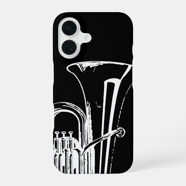 Tuba  iPhone 16 case (Back)