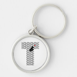 Tuba Letter T Key Ring