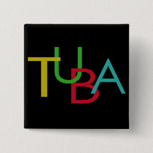 TUBA Letters 15 Cm Square Badge