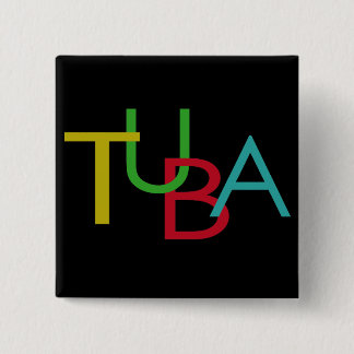 TUBA Letters 15 Cm Square Badge